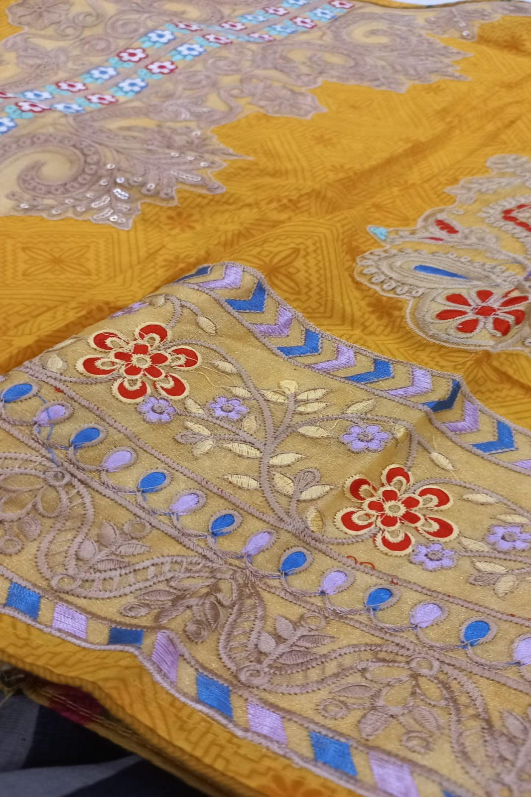 Deepsy Mustard Yellow Stitched Suit - Sabina's Designer Hub"