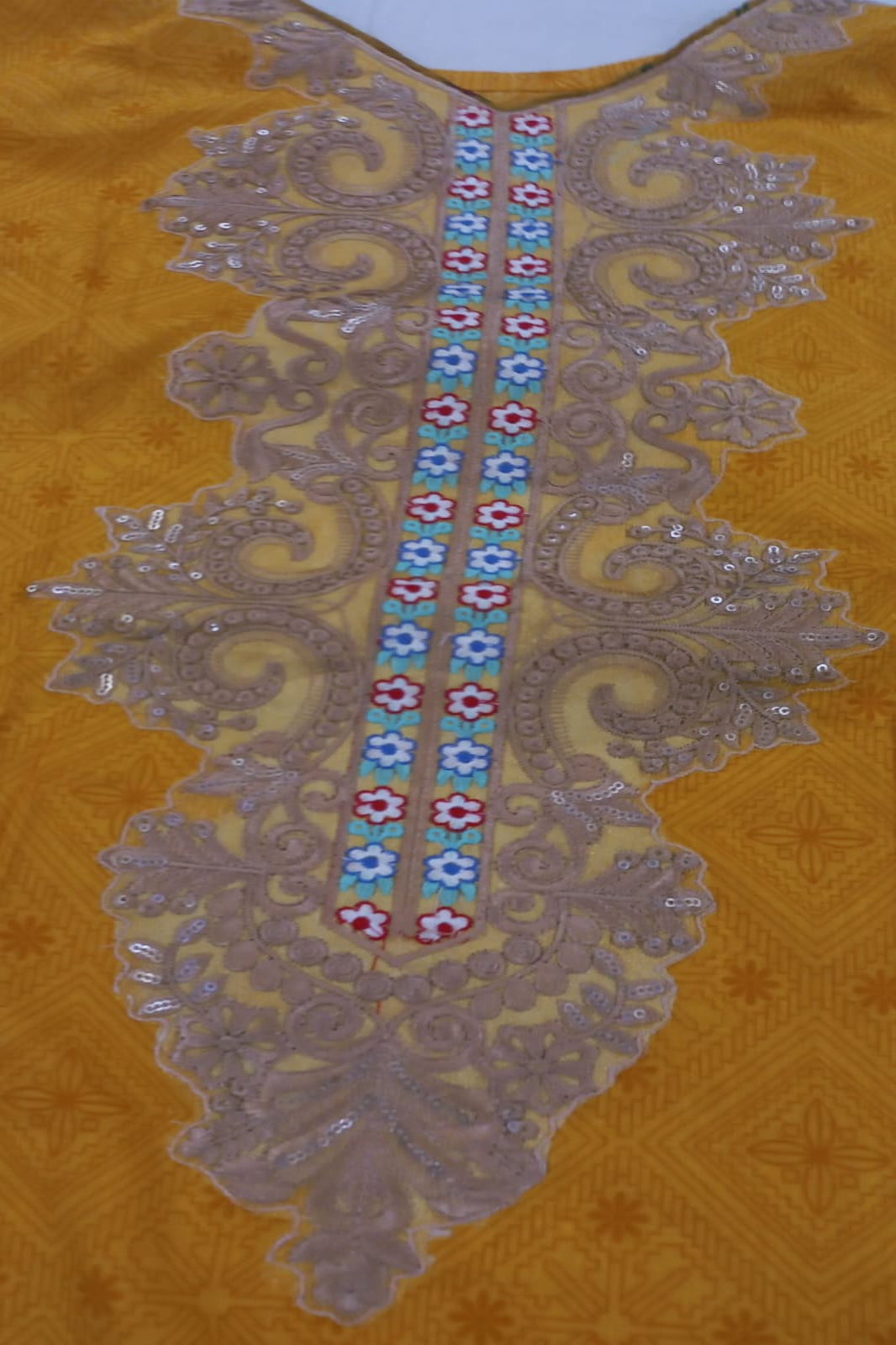 Deepsy Mustard Yellow Stitched Suit - Sabina's Designer Hub"