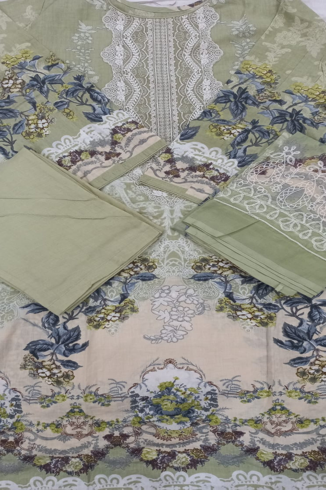 Deepsy Jade Light Green Suit-Stitched
