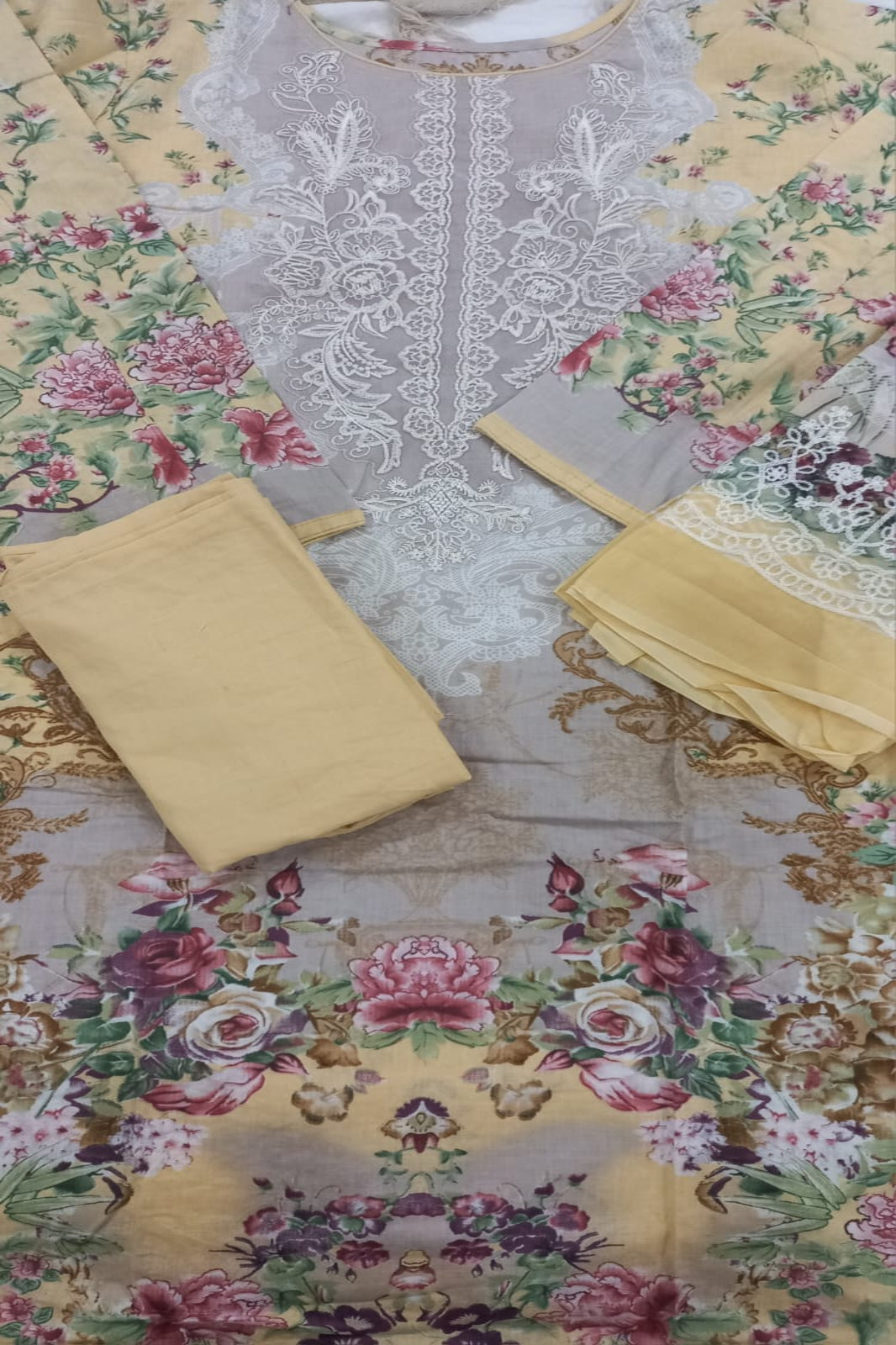 Deepsy Jade Light Yellow Suit-Stitched
