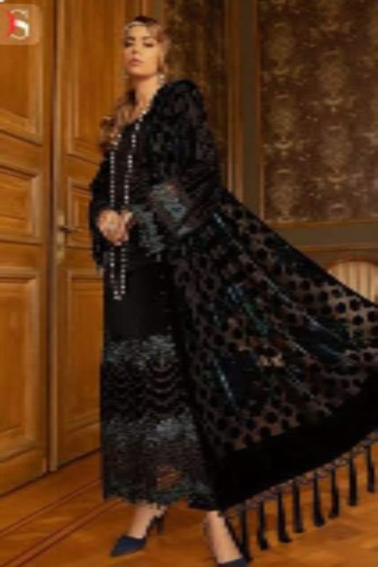 Deepsy Black Stitched Suit - Sabina's Designer Hub