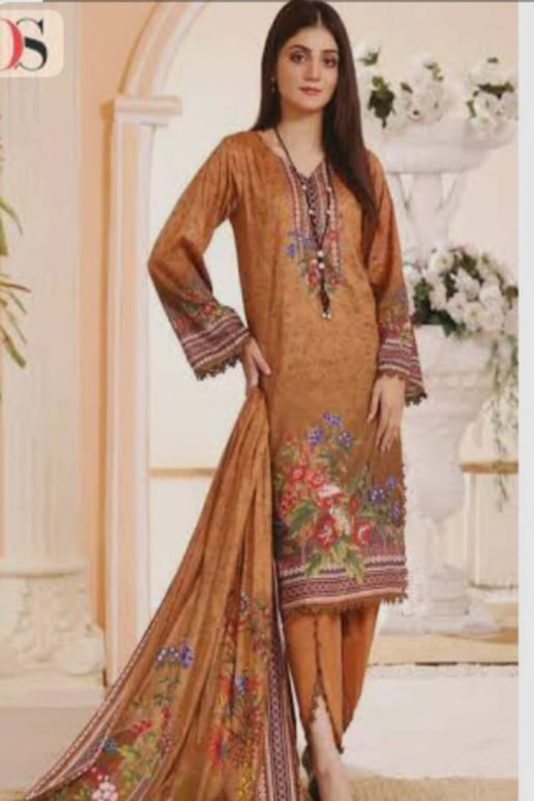 Deepsy Mustard Suit- Unstitched