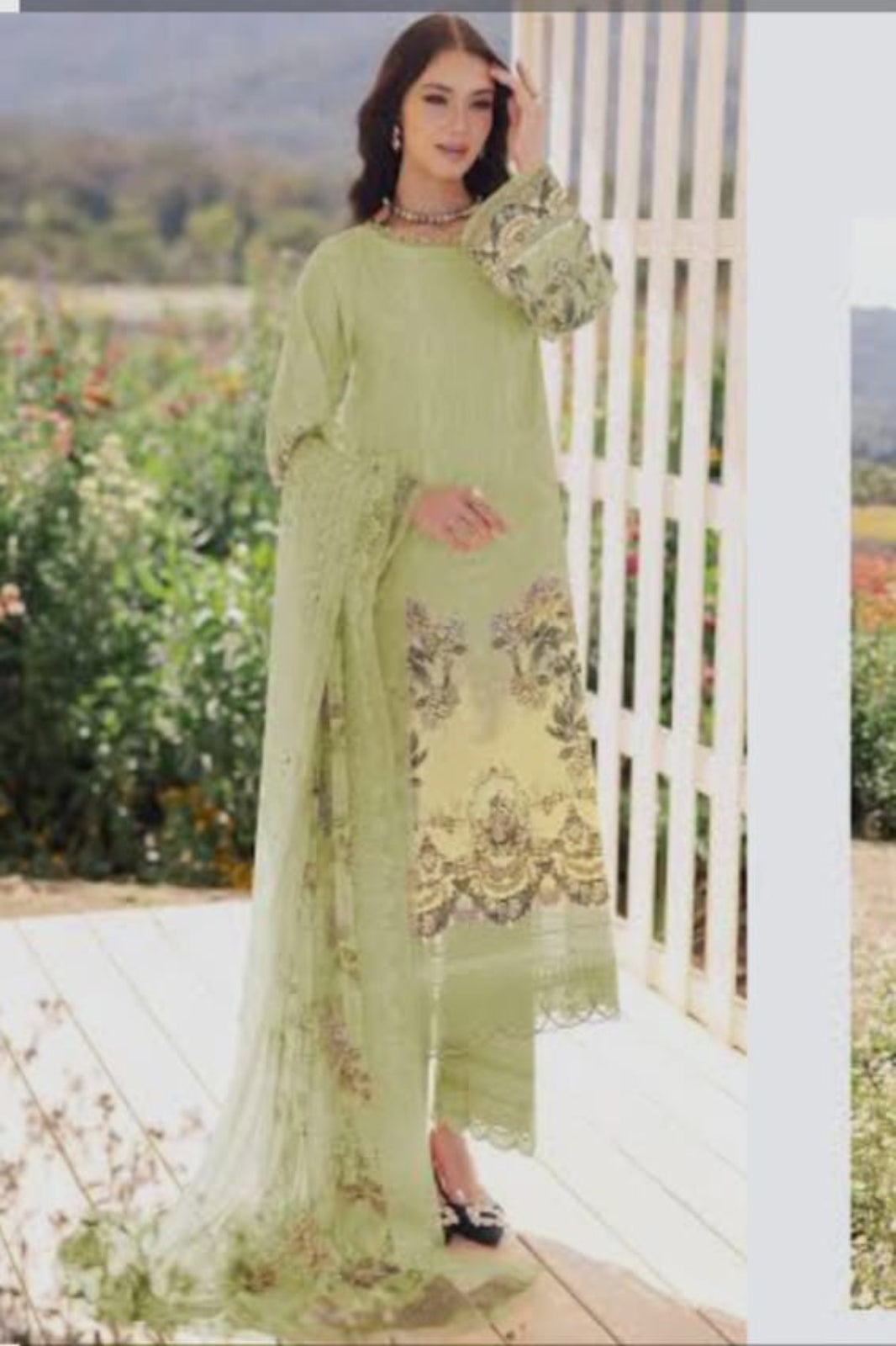Deepsy Jade Light Green Suit-Stitched
