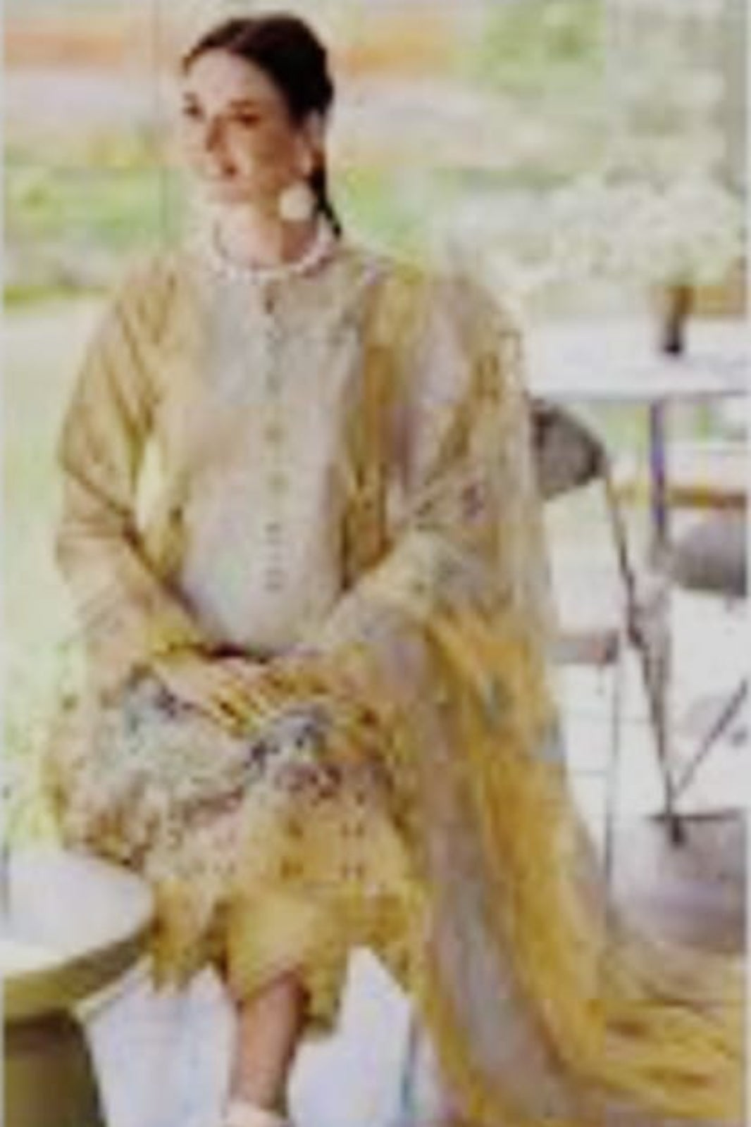 Deepsy Jade Light Yellow Suit-Stitched
