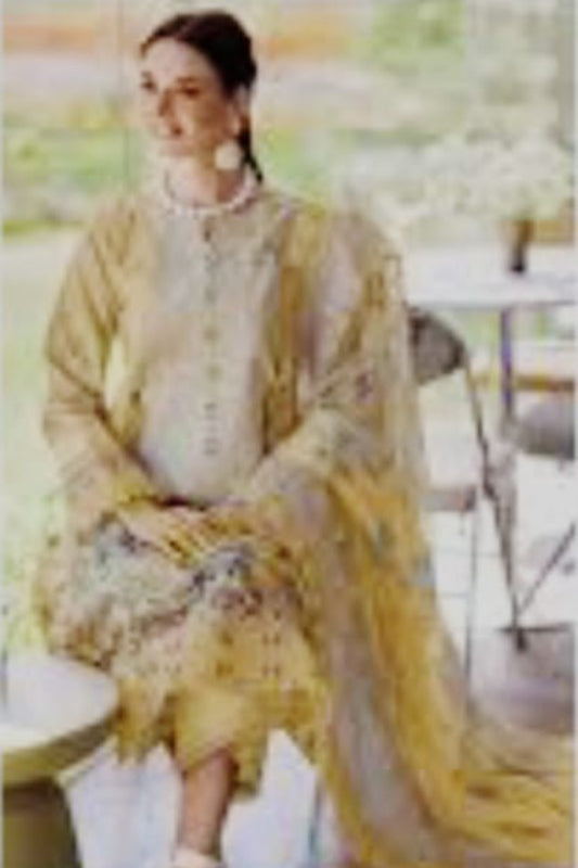 Deepsy Jade Light Yellow Suit-Stitched
