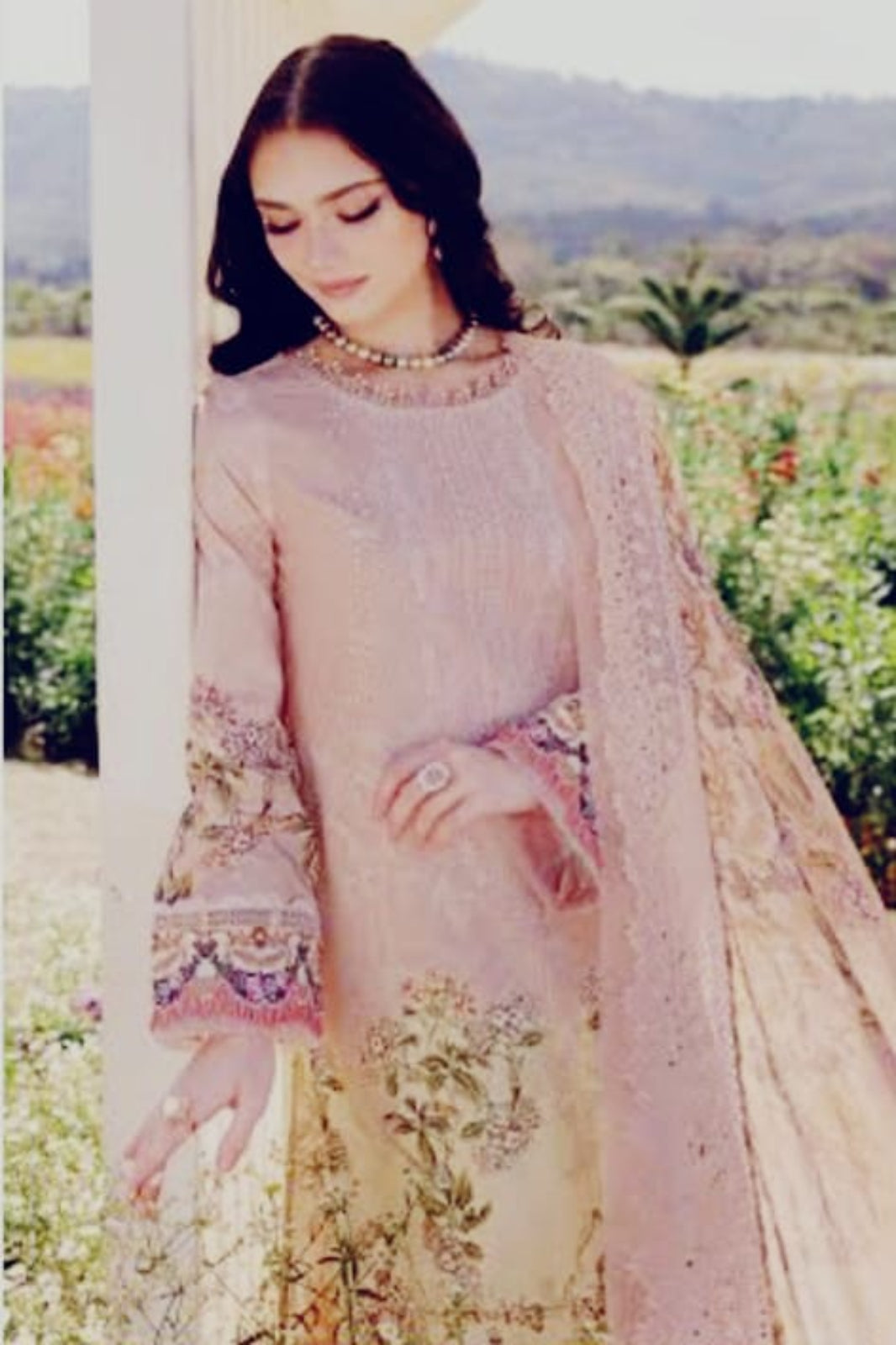Deepsy Jade pale pink designer suit