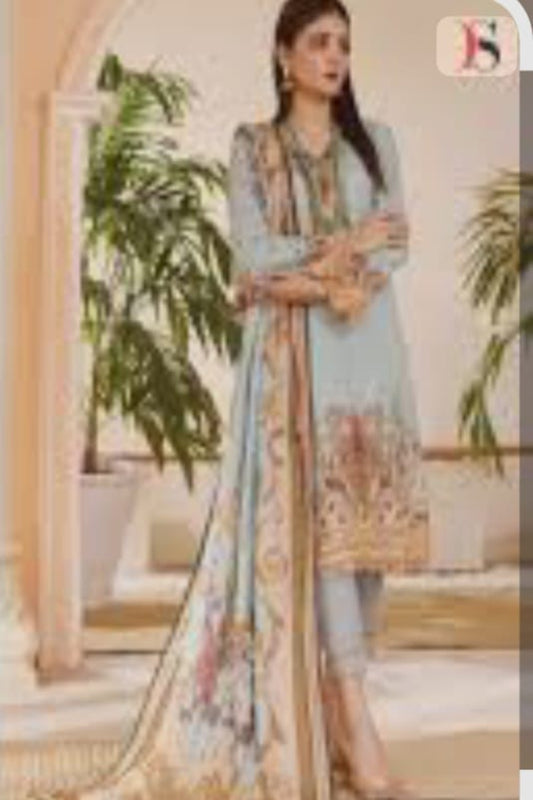 Deepsy Sea Blue Suit-Unstitched