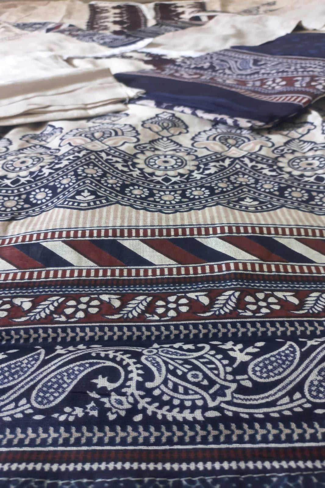 Ghazal Beige Suit- Stitched