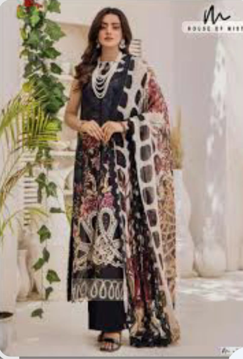 Ghazal Black Suit- Stitched