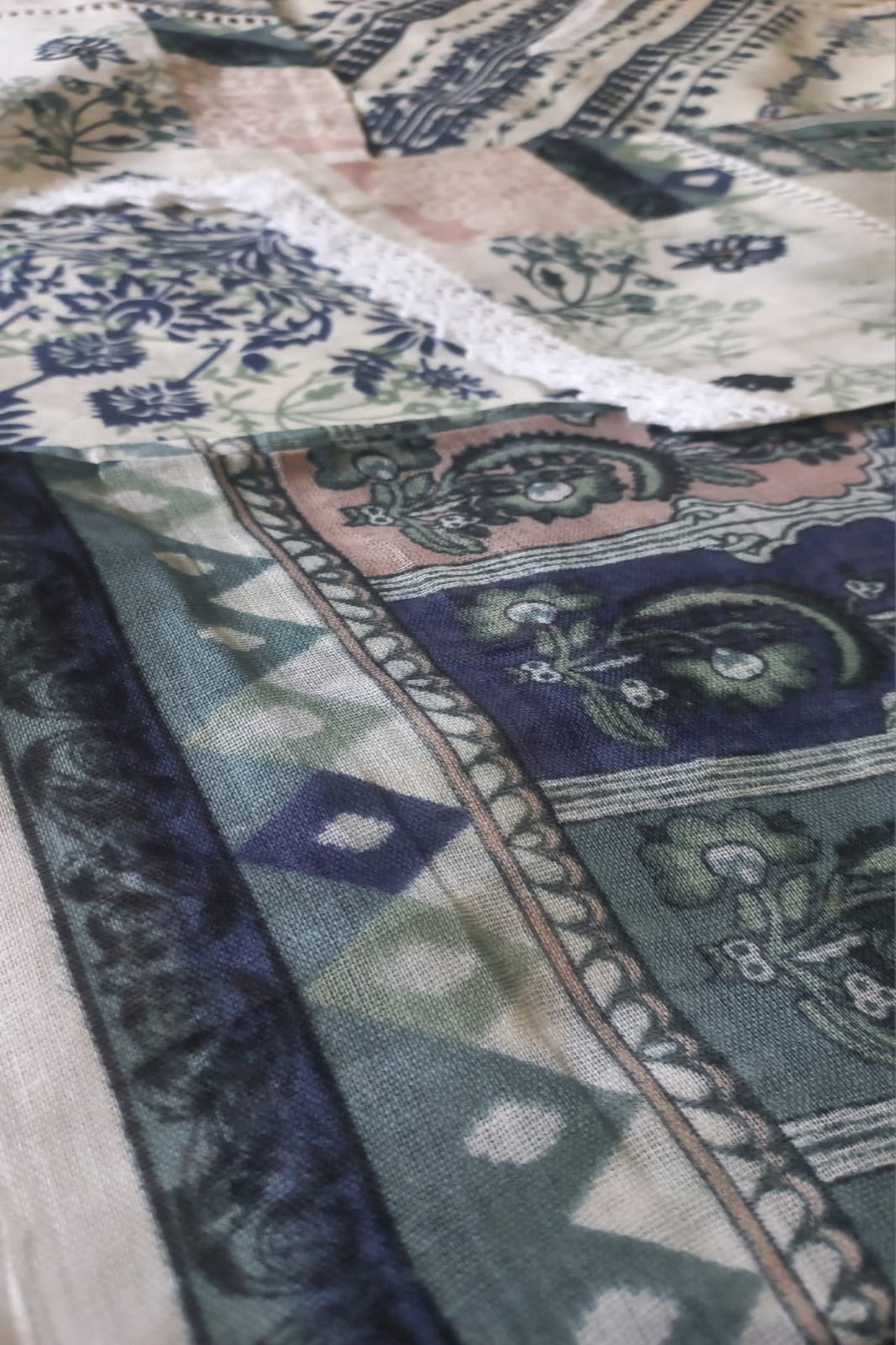 Ghazal Cream Suit- Stitched