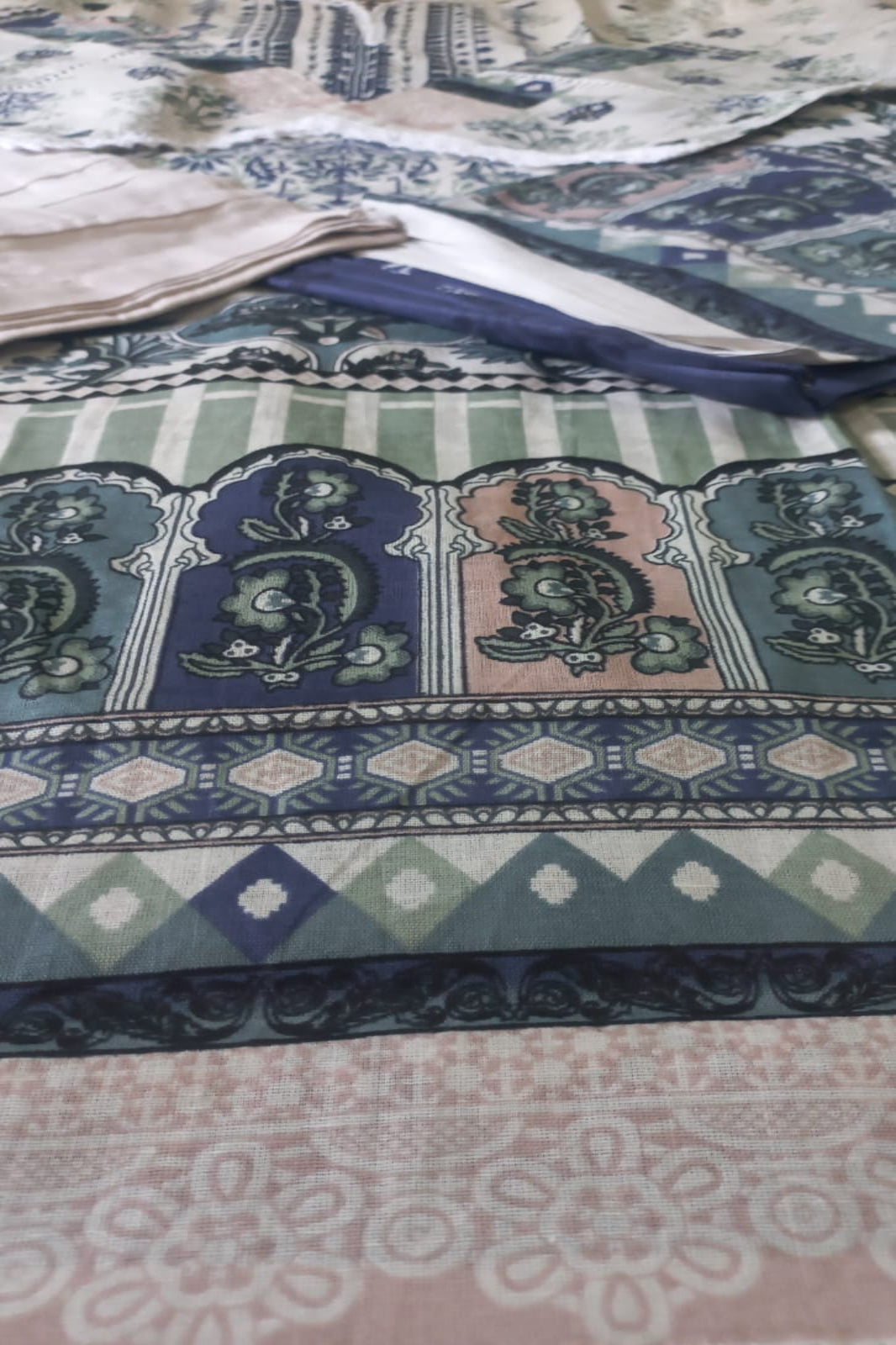 Ghazal Cream Suit- Stitched