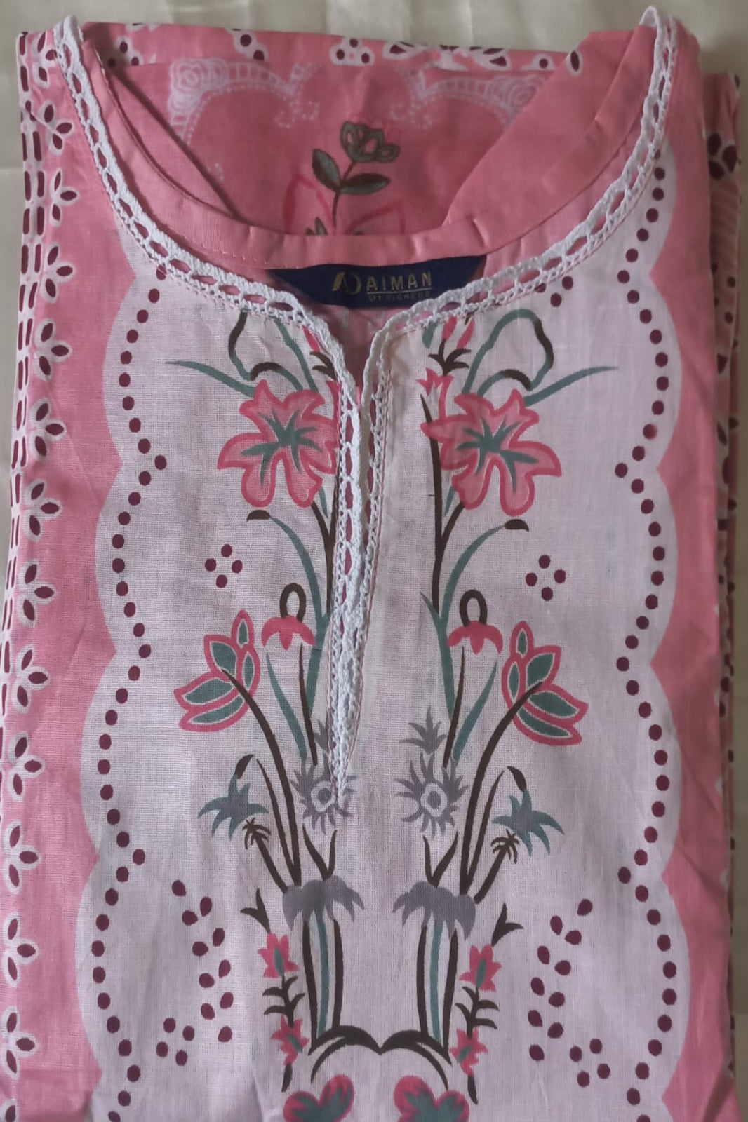 Ghazal Pink Suit-Stitched