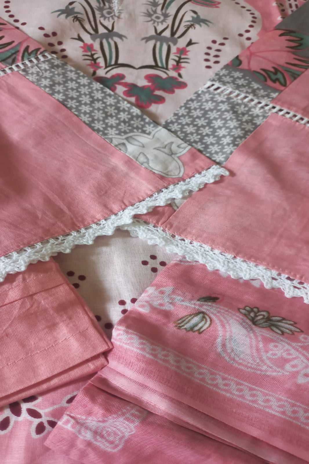 Ghazal Pink Suit-Stitched