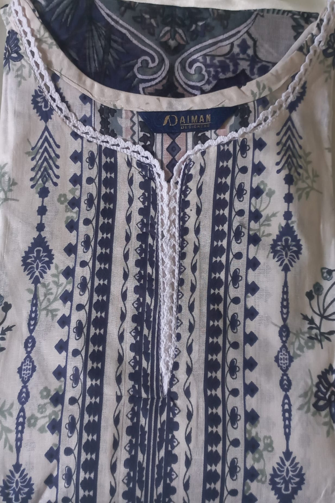 Ghazal Cream Suit- Stitched