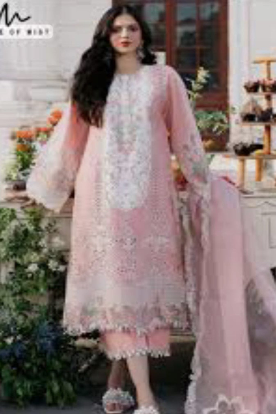 Ghazal Pink Suit-Stitched