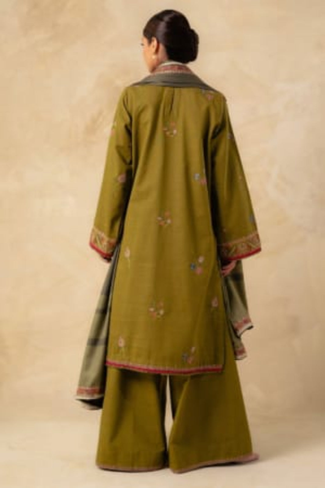 Coco-Olive-Green-Embroidered_Khaddar_LInen-Unstitched-3-Piece-Suit