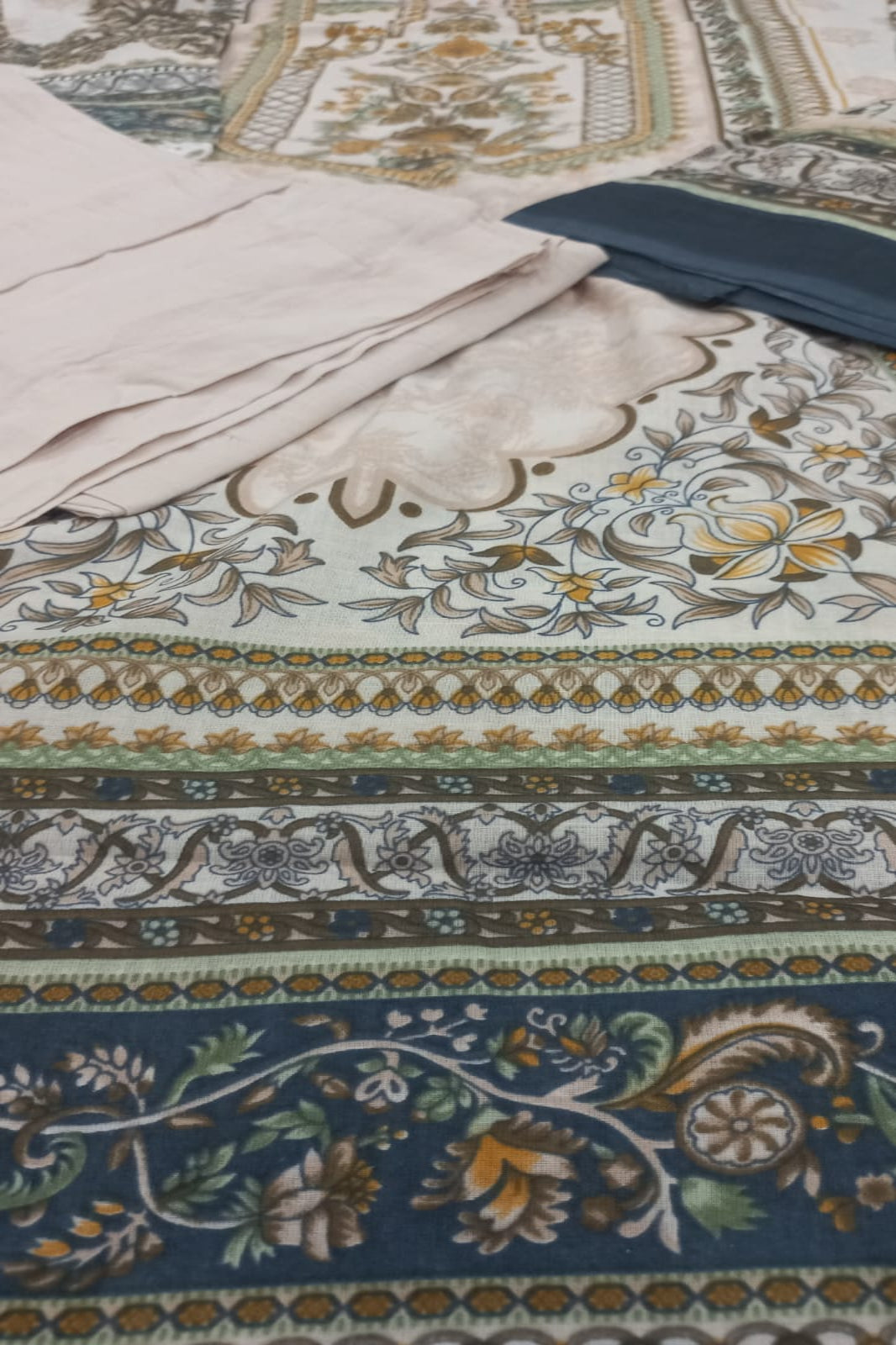 Ishaal Dark Blue Stitched Suit - Sabina's Designer Hub"