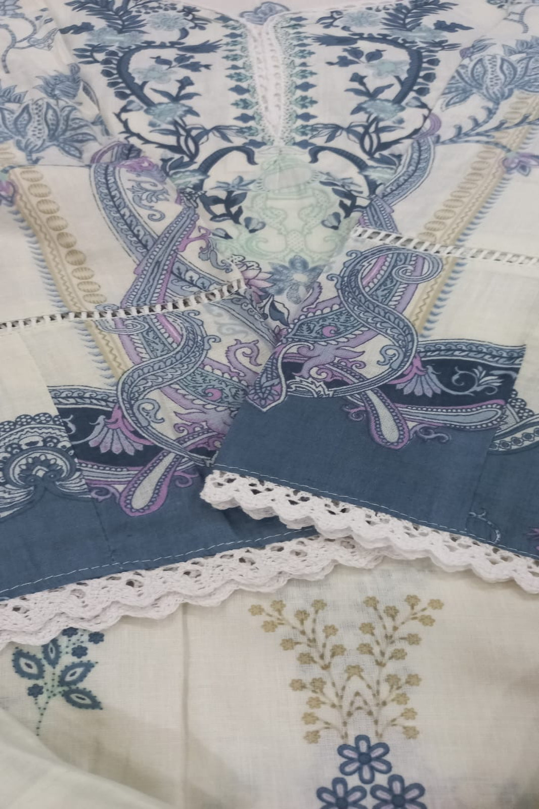 Ishaal Light Cream Stitched Suit - Sabina's Designer Hub"