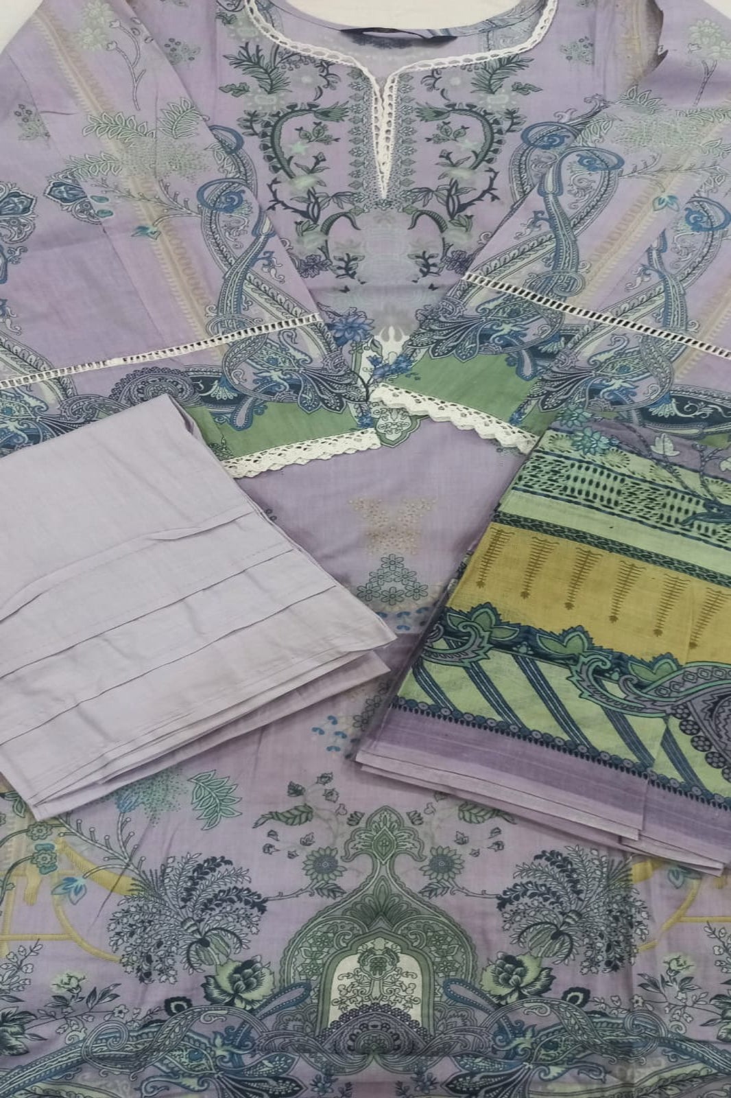 Ishaal Lilac Dust Stitched Suit - Sabina's Designer Hub"