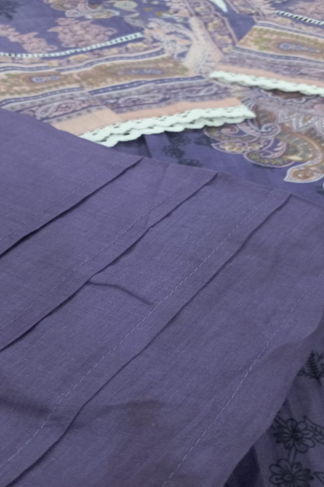 Ishaal Purple Stitched Suit - Sabina's Designer Hub"