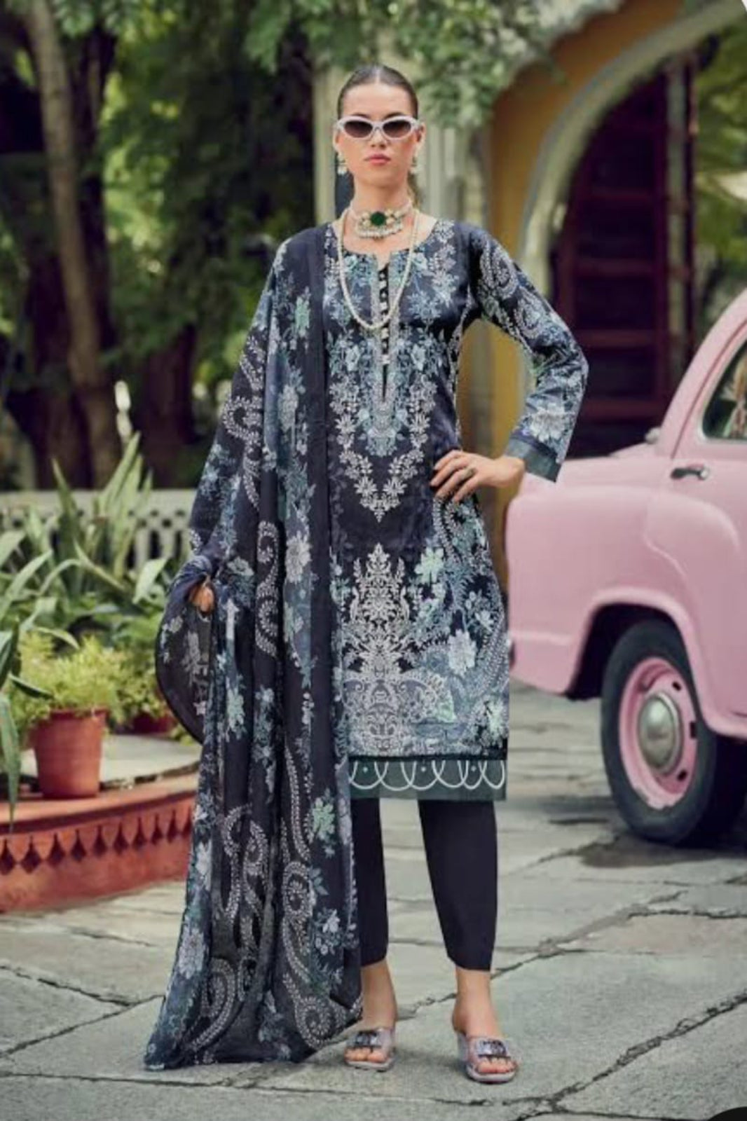 "Ishaal Black Unstitched Suit - Sabina's Designer Hub"

To add the alt text: