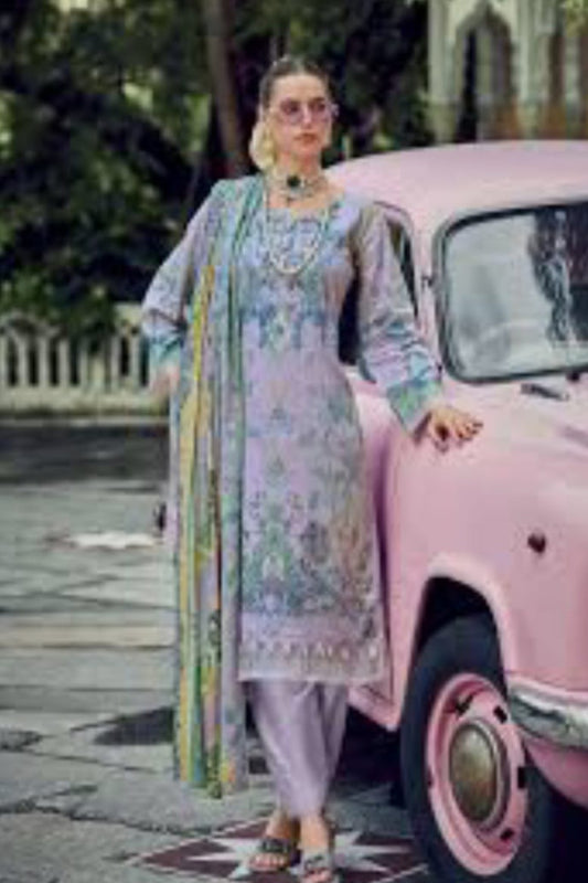 Ishaal Lilac Dust Stitched Suit - Sabina's Designer Hub"