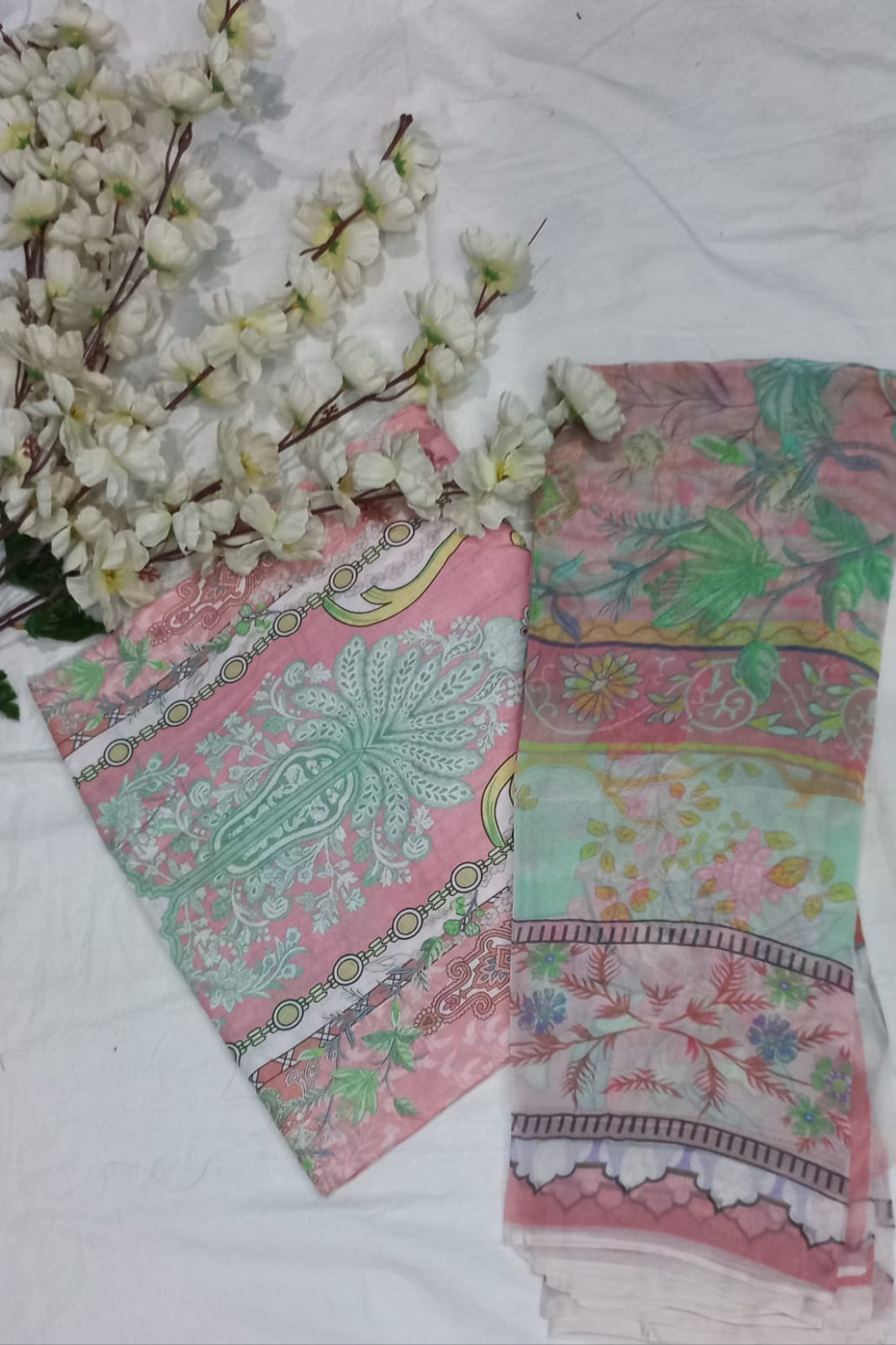 Everyday Elegant Baby Pink Suit-Unstitched