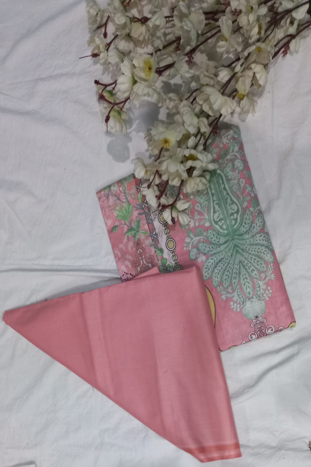 Everyday Elegant Baby Pink Suit-Unstitched