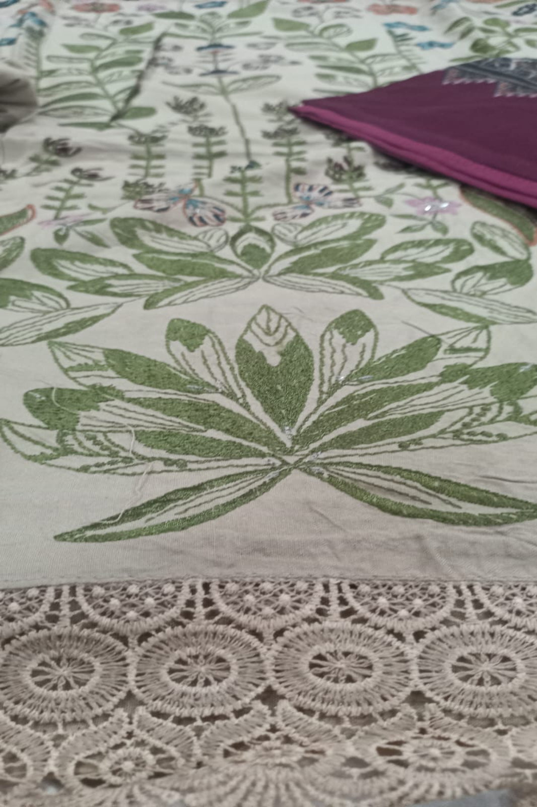 Maria B Beige Suit-Unstitched