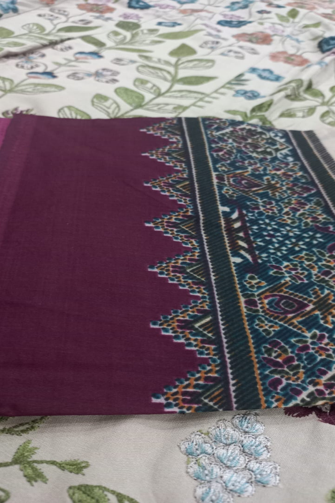 Maria B Beige Suit-Unstitched