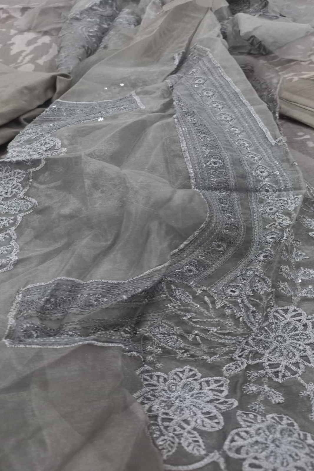 Maria B Coffee Suit-Unstitched