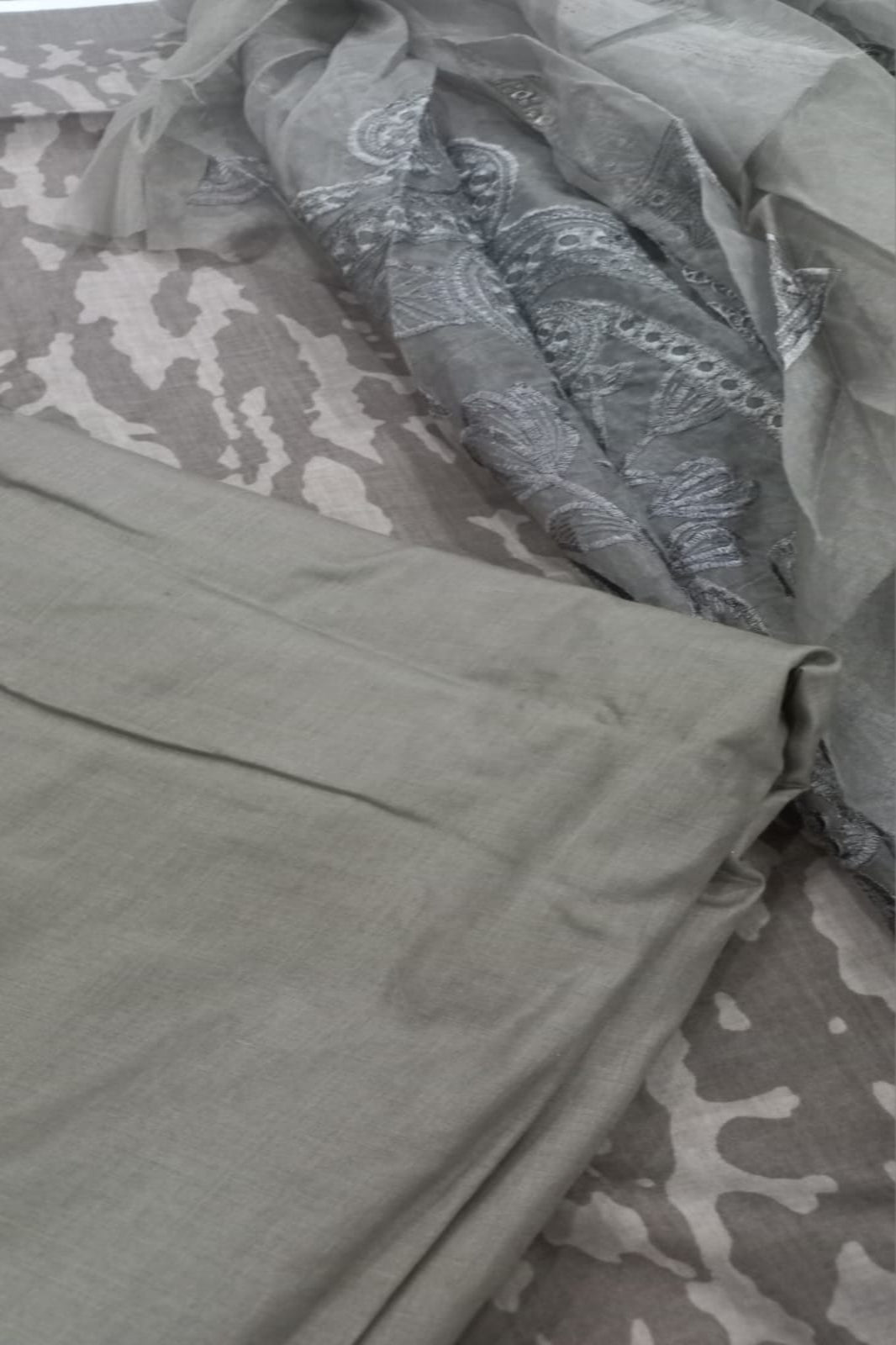 Maria B Coffee Suit-Unstitched