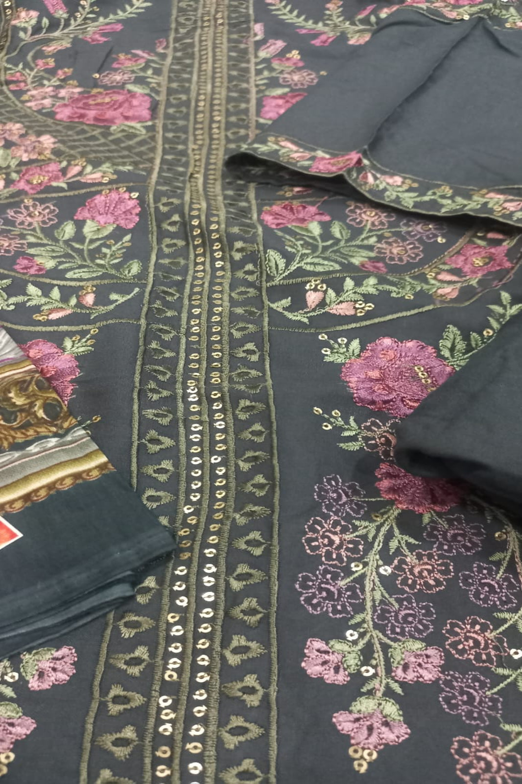 Maria B Grey Suit- Unstitched