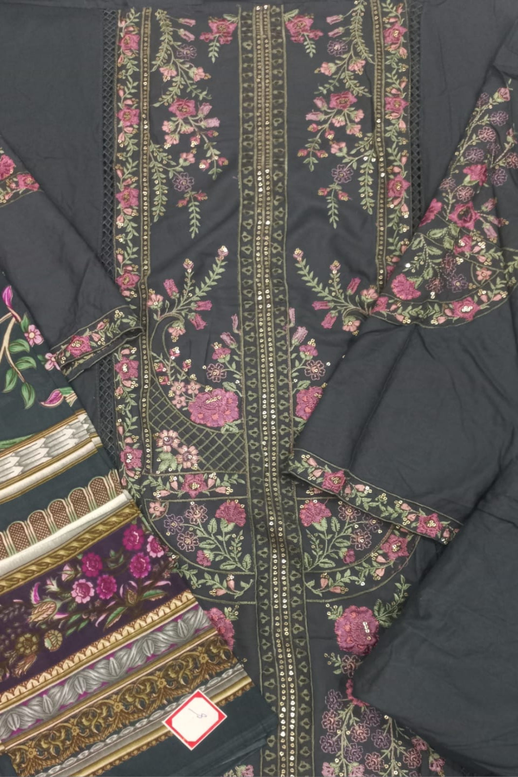 Maria B Grey Suit- Unstitched