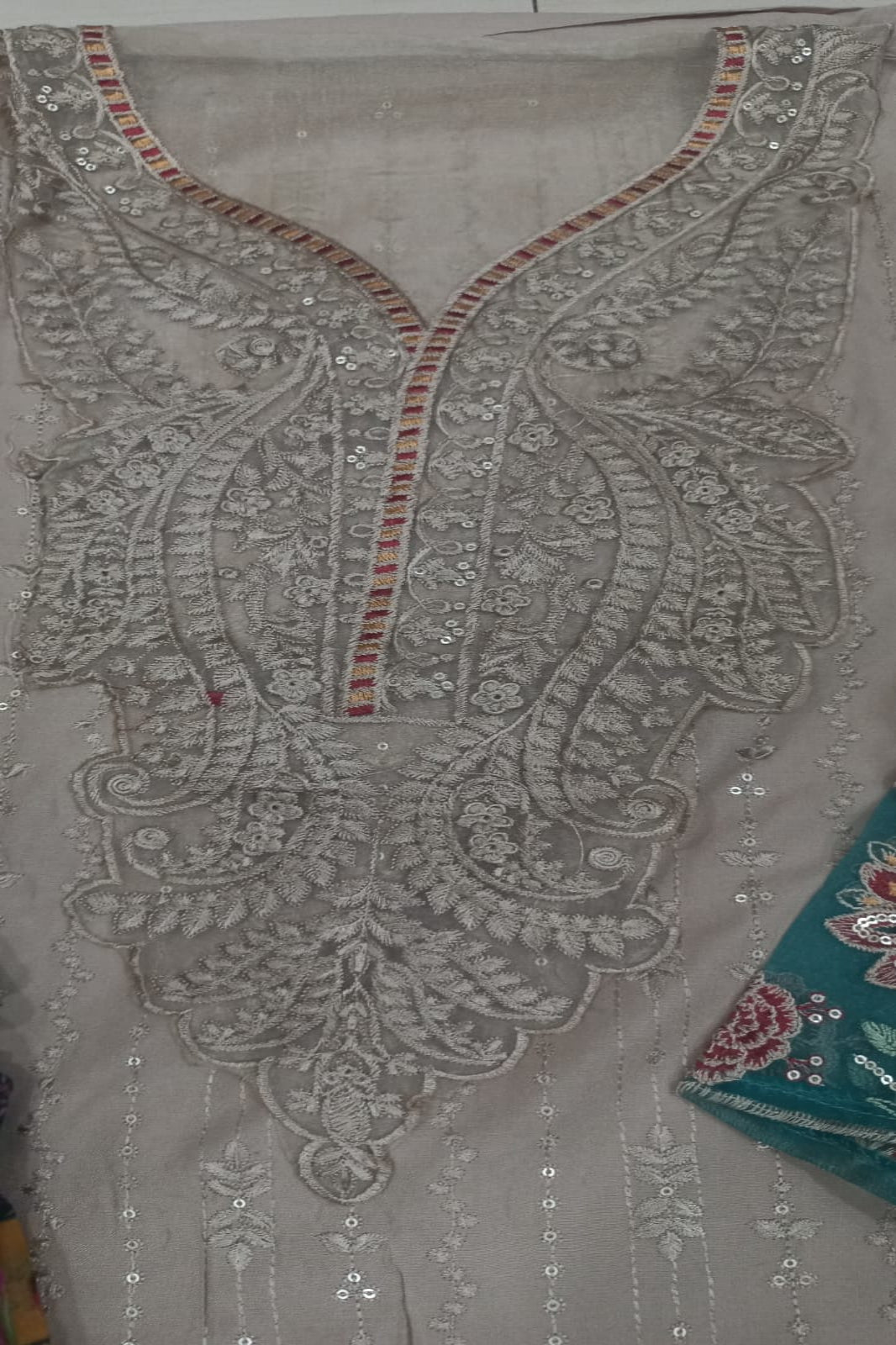 Maria B Light Coffee Suit-Unstiched