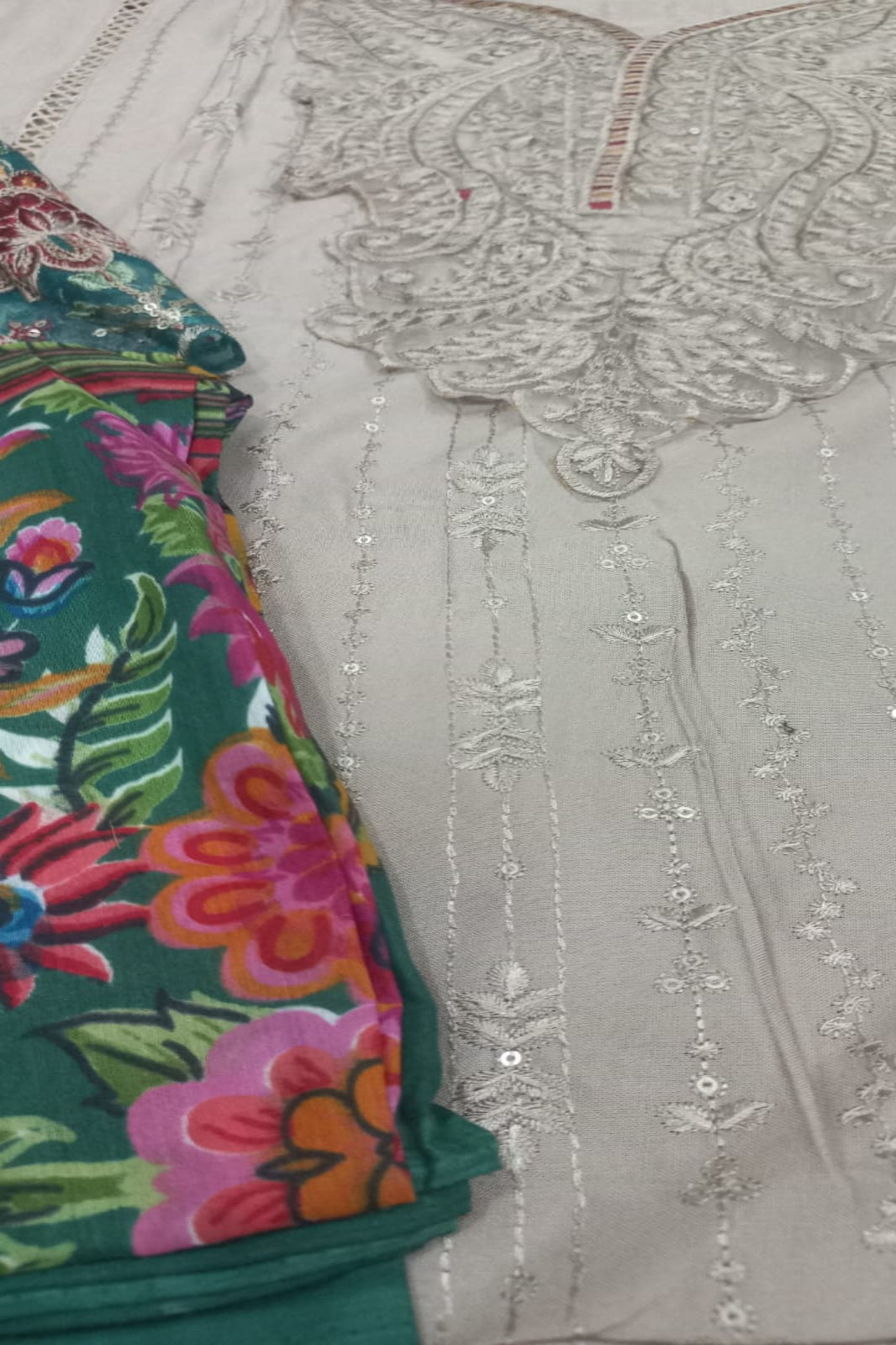 Maria B Light Coffee Suit-Unstiched