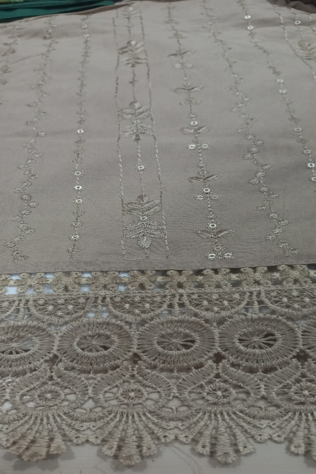 Maria B Light Coffee Suit-Unstiched