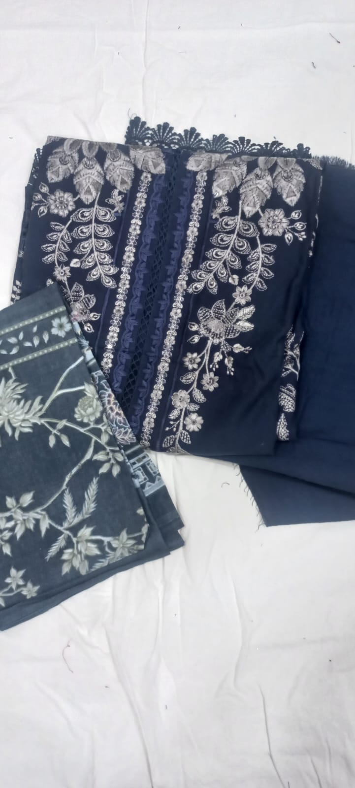 Maria B Navy Blue Suit- unstitched