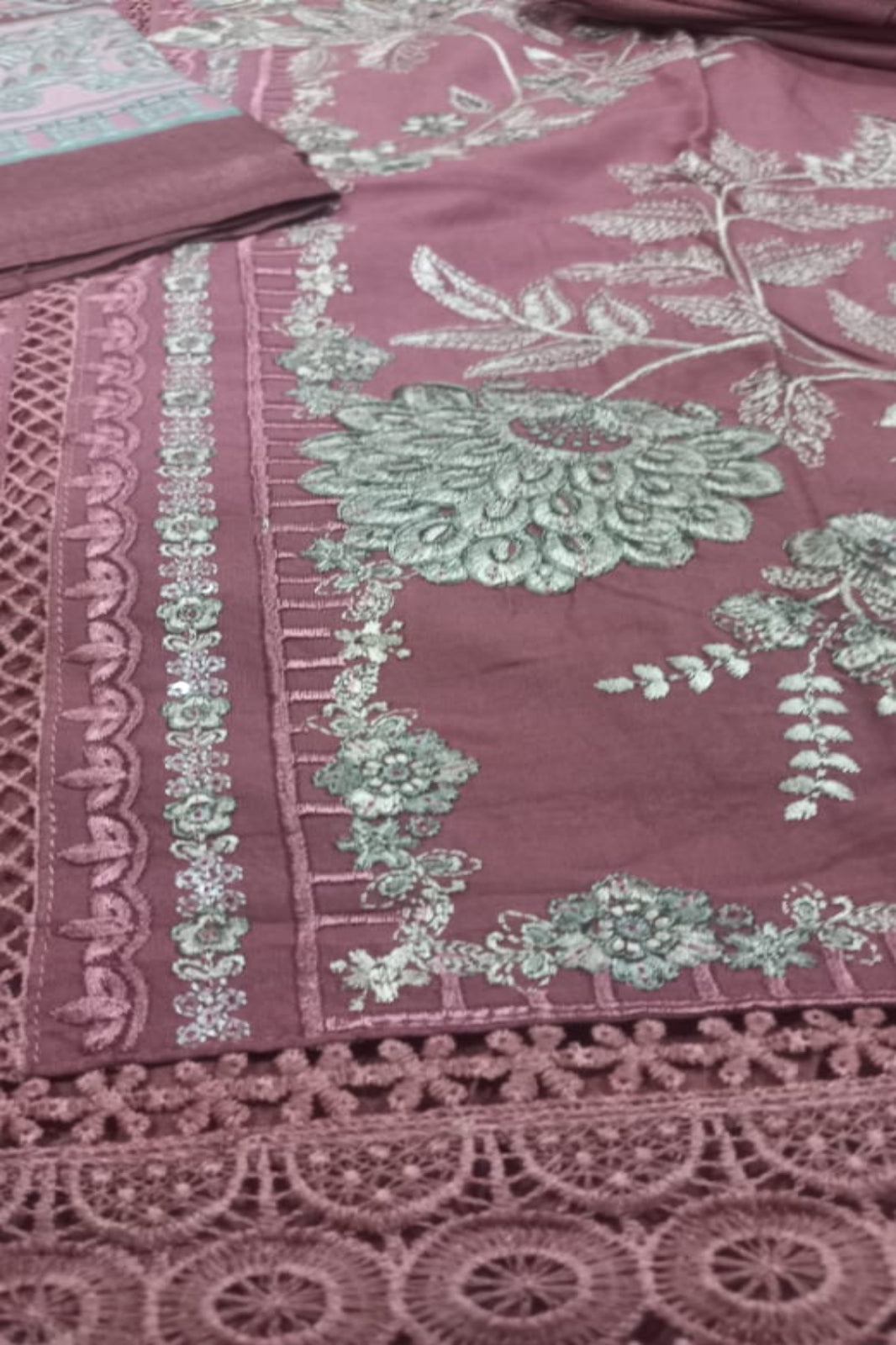 Maria B Tea Pink Suit- Unstitched