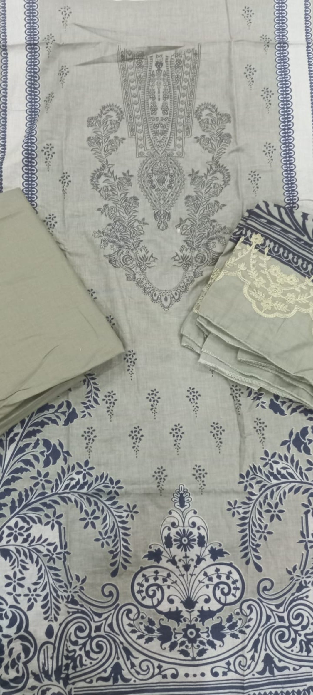 Needle Wonder Green Suit-Unstitched