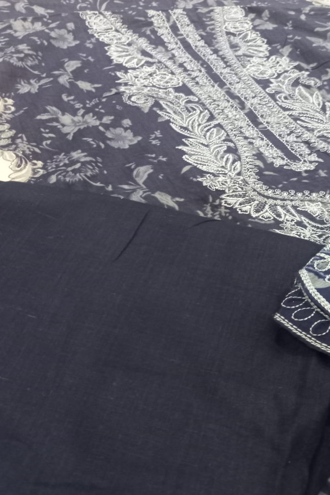 Needle Wonder Navy Blue Suit- Unstitched