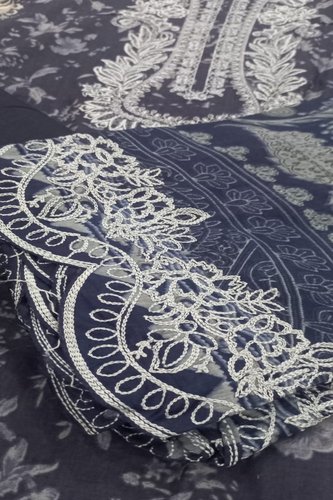 Needle Wonder Navy Blue Suit- Unstitched