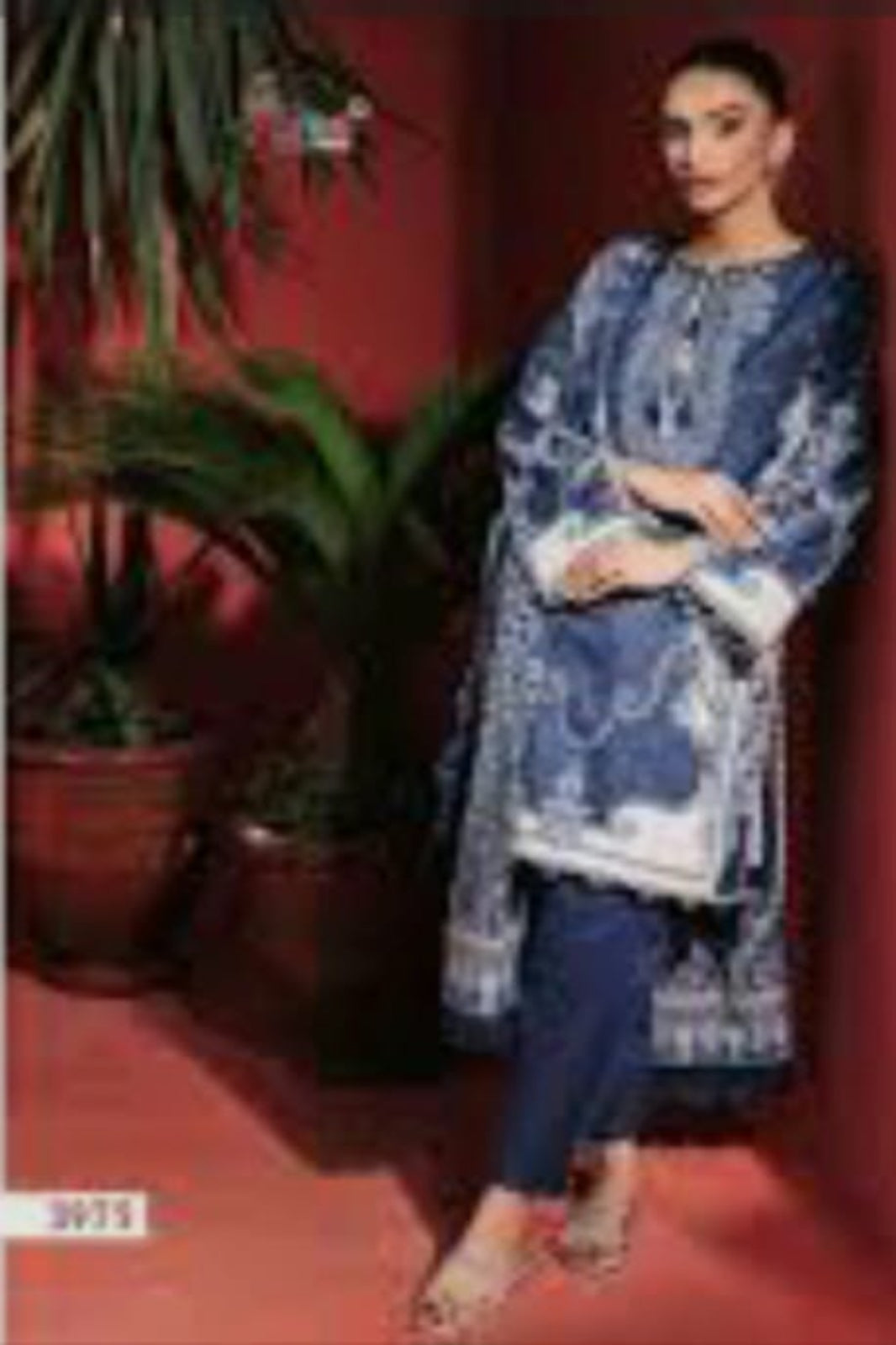 Needle Wonder Navy Blue Suit- Unstitched