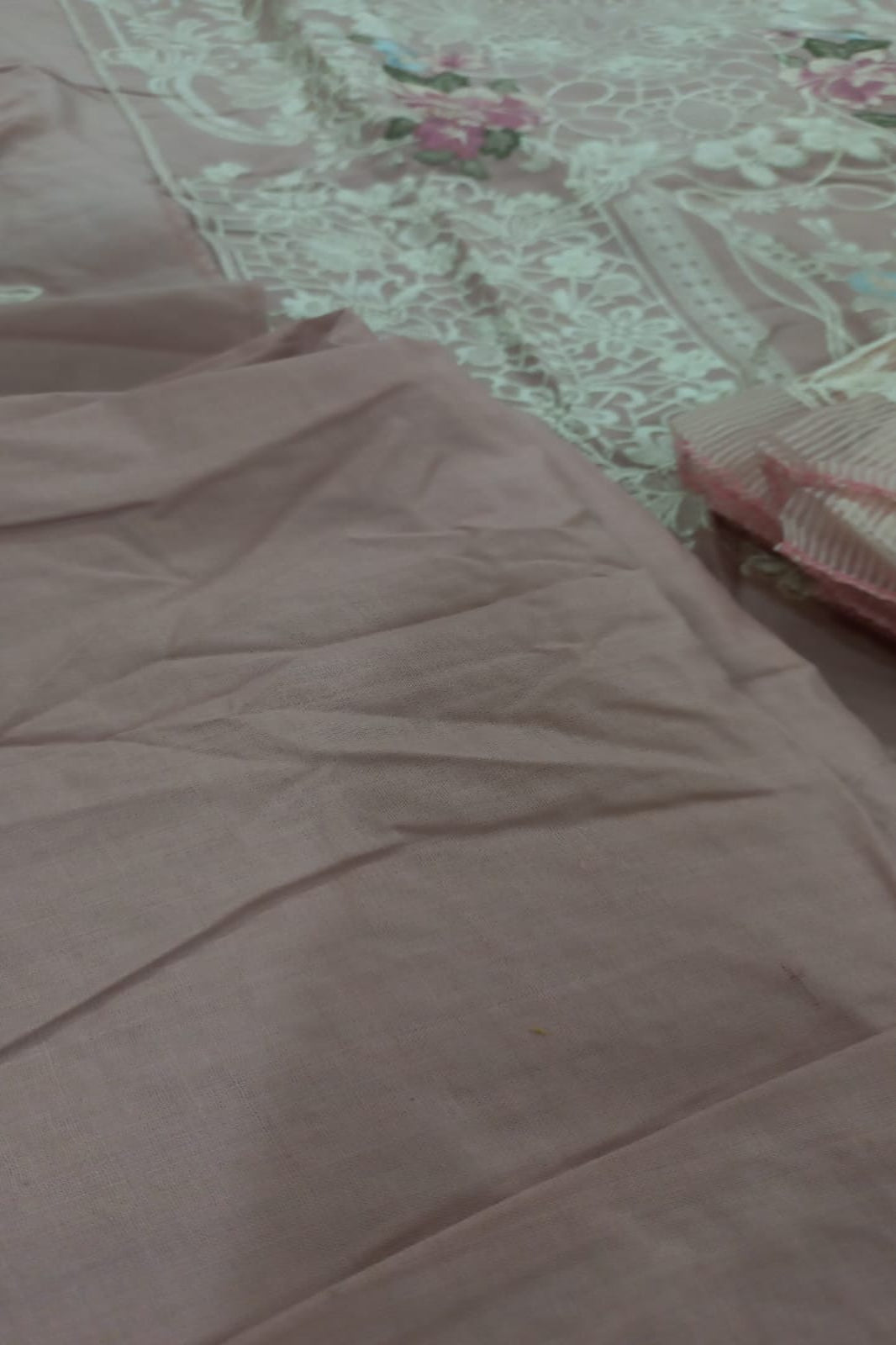 Ombre Blush Pink Suit-Semi-Stitched