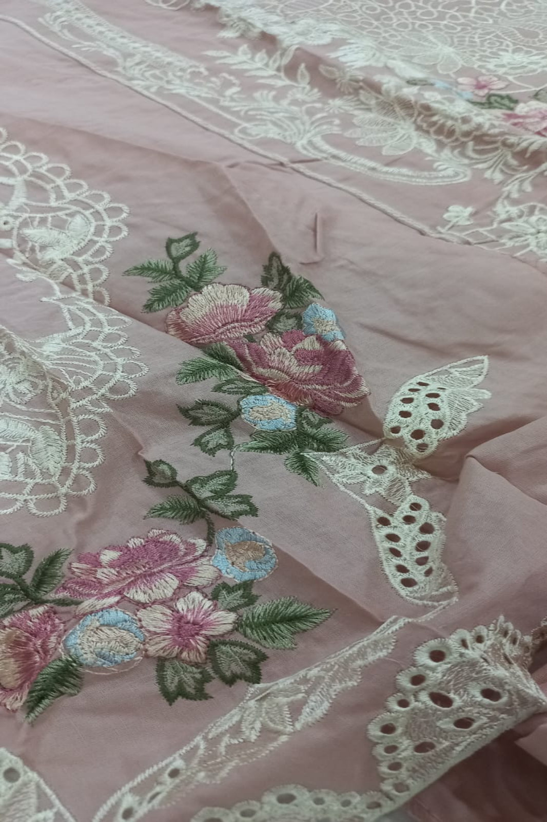 Ombre Blush Pink Suit-Semi-Stitched