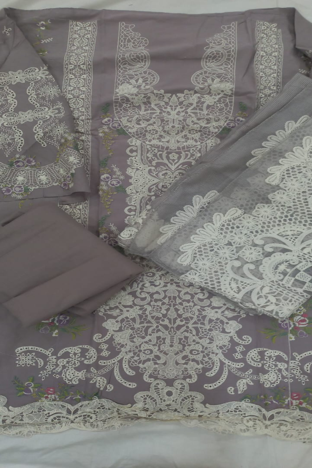 Ombre Light Beige Suit- Semi-Stitched