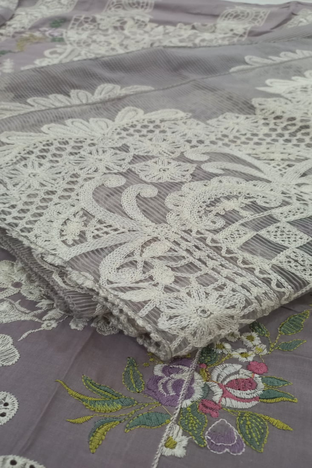 Ombre Light Beige Suit- Semi-Stitched