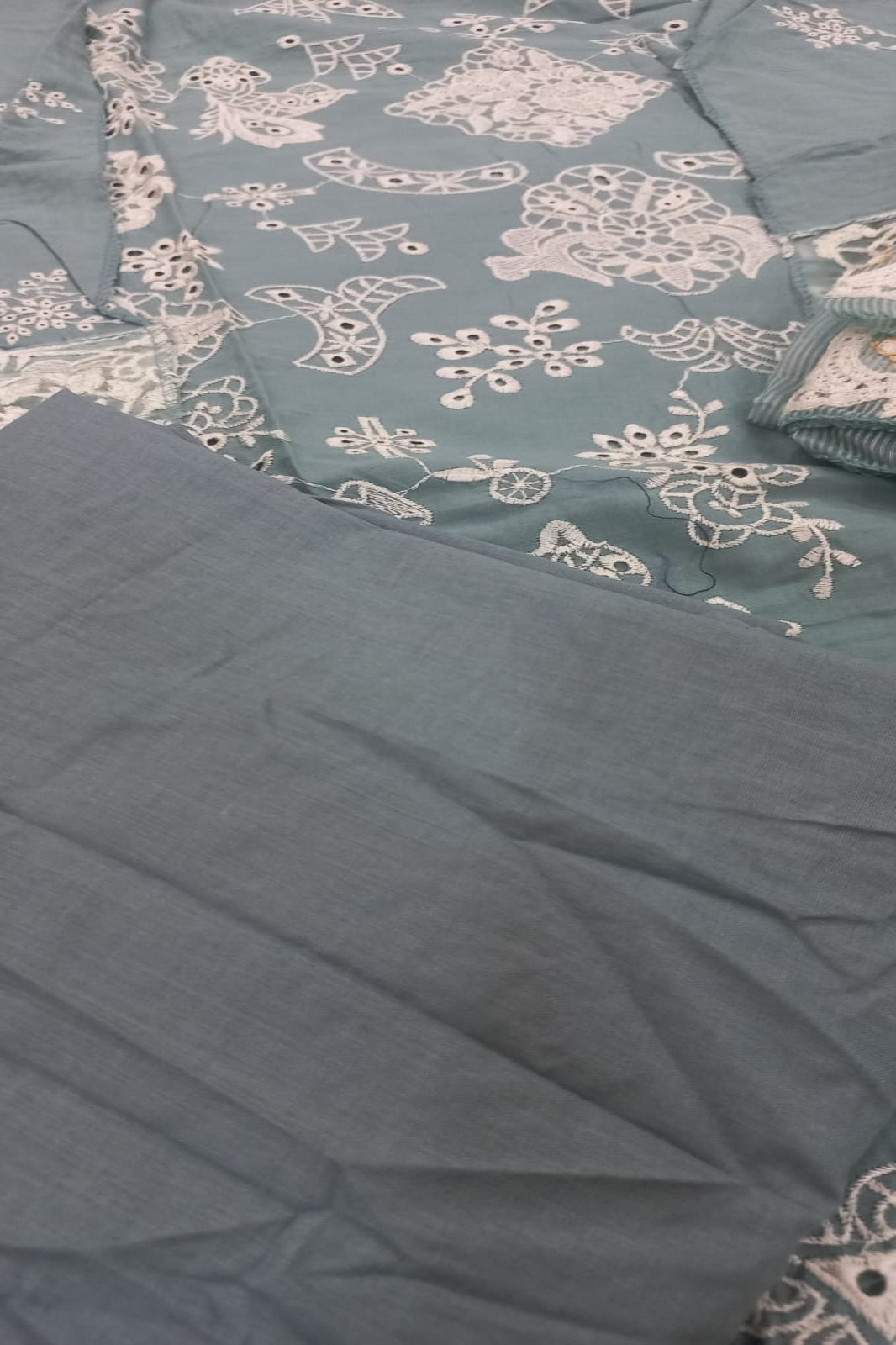 Ombre Light Blue Suit- Semi-Stitched