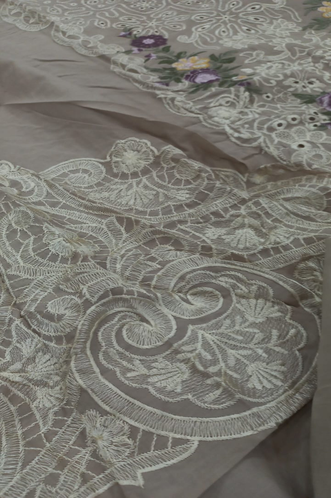 Ombre Mousse Grey Suit- Semi-Stitched