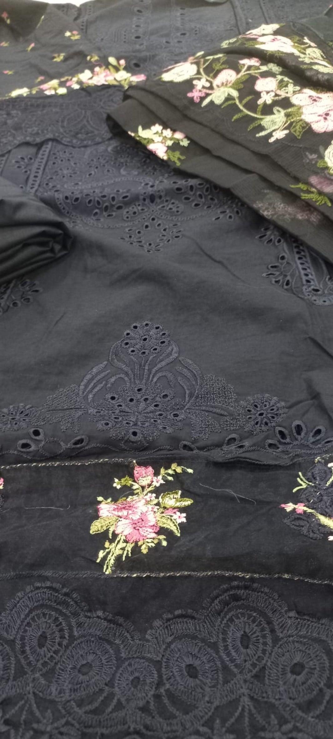 Ombre Navy Blue Suit- Semi-Stitched